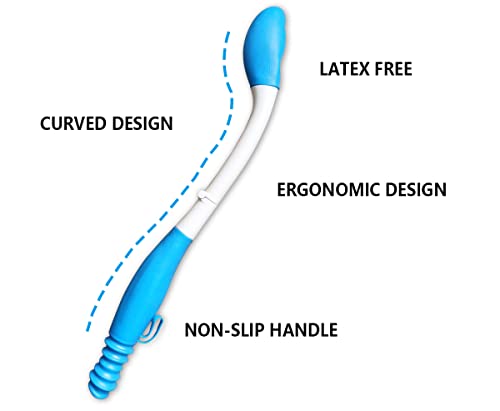 JJHREI Foldable Long Reach Comfort Wiper - Self Wipe Assist Toilet Aid Wiping Wand Bottom Wiper - Ideal Daily Living Bathroom Aids for Limited Mobility from JJHREI