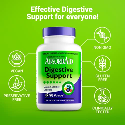 Nature's Sources AbsorbAid Digestive Support - 90 Vcaps by AbsorbAid
