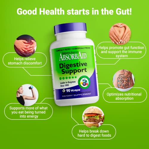 Nature's Sources AbsorbAid Digestive Support - 90 Vcaps by AbsorbAid