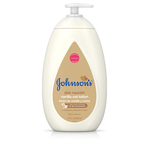 Johnson's Baby Moisturizing Lotion with Nourishing Vanilla & Oat Extract for Dry Skin, Hypoallergenic and Dermatologist-Tested, 27.1 fl. oz by Johnson's Baby