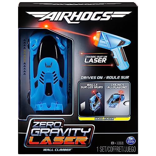 Air Hogs, Zero Gravity Laser, Laser-Guided Real Wall Climbing Race Car, Blue by Spin Master