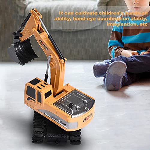 Remote Control Digger,Toy Digger Remote Control Digger Excavator Toys,Engineering Sand Digger Construction Vehicle Toy RC Excavator Toy Cars for Kids(Need to Install Batteries) by Ruutcasy