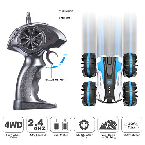 FREE TO FLY Remote Control Car Boat Truck 4WD 6CH 2.4Ghz Land Water 2 in 1 RC Toy Car Multifunction Waterproof Stunt 1: 16 Remote Vehicle with Rotate 360 Electric Car Toy from Wind Toys & Hobby Co., Limited