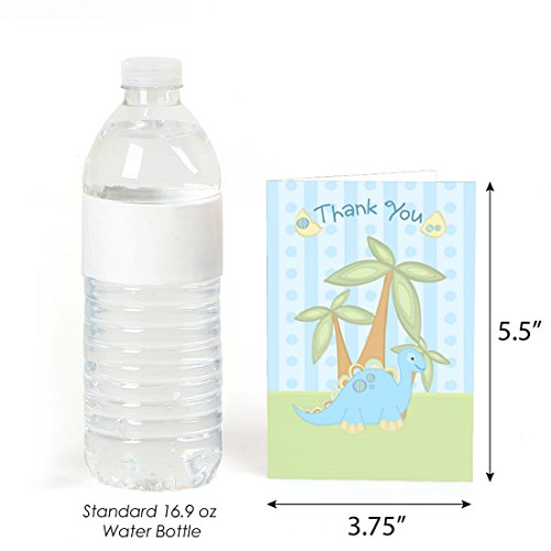 Baby Dinosaur - Baby Shower or Birthday Party Thank You Cards (8 count) from Big Dot of Happiness, LLC