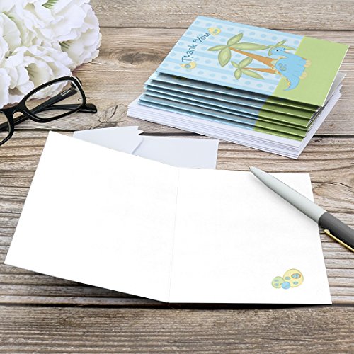 Baby Dinosaur - Baby Shower or Birthday Party Thank You Cards (8 count) from Big Dot of Happiness, LLC