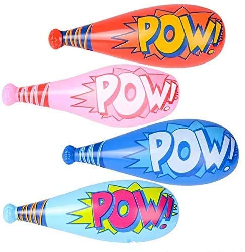 Rhode Island Novelty 20 Inch POW Bat Inflates, Pack of 12 from Rhode Island Novelties