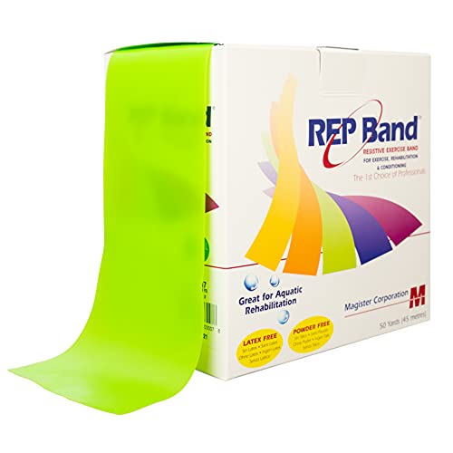 Physical Therapy Aids-75720 REP Band, Level 3, 4" x 50 Yards, Green from Physical Therapy Aids