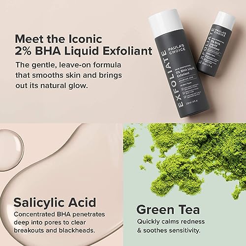 Paulas Choice--SKIN PERFECTING 2% BHA Liquid Salicylic Acid Exfoliant--Facial Exfoliant for Blackheads, Enlarged Pores, Wrinkles & Fine Lines, 4 oz Bottle from Paula's Choice