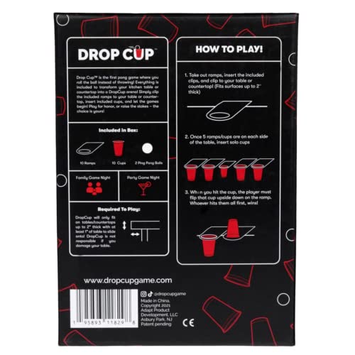 Drop Cup - Pong That's On A Roll - Family Friendly Party Game - Adult Party Game from Thrilly