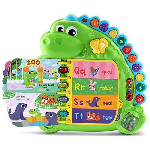 LeapFrog Dino's Delightful Day Alphabet Book, Green by V Tech