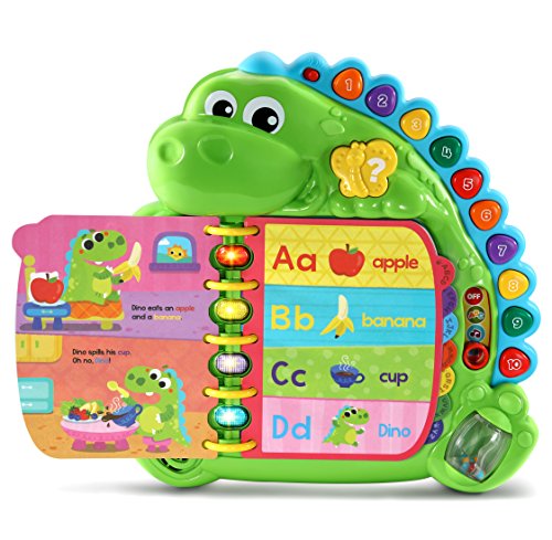 LeapFrog Dino's Delightful Day Alphabet Book, Green by V Tech