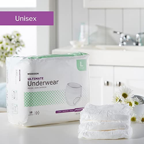 McKesson Ultimate Underwear, Incontinence, Maximum Absorbency, Large, 72 Count from McKesson Brand