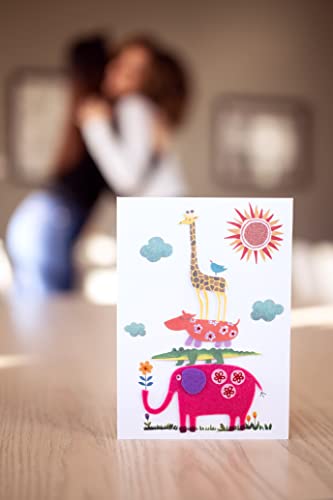 Papyrus Baby Shower Cards, Animals (2-Count) by Papyrus