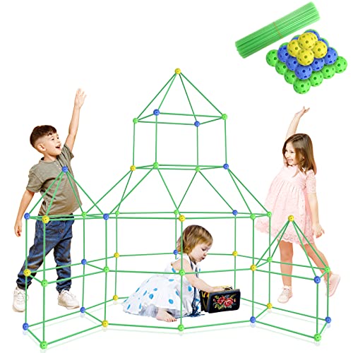 150 PCS Fort Building Kit for Kids, Forts Construction Builder for 3-14 Years Old Boys Girls Gifts Toys, Ultimate Forts Builder DIY Building Tent Educational Learning Toys for Indoor & Outdoor from fbamz