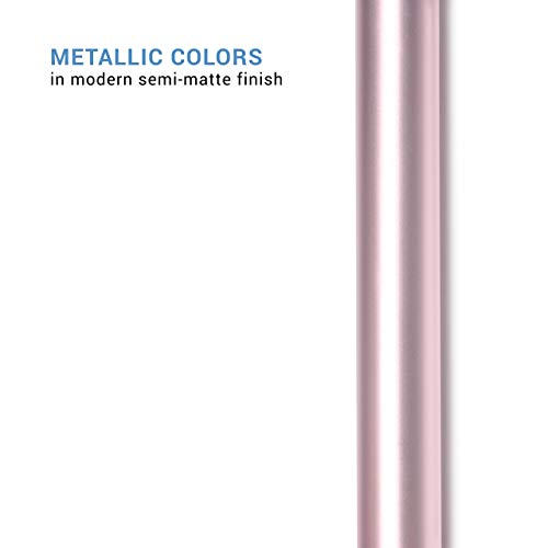 Lumex ColorSelect Walker, Lightweight Folding Design for Adults & Seniors, Large 5" Wheels, Pink from GF Health Products, Inc.