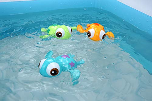 DUCKBOXX XX Bath Toys Wind up Swimming Sea Turtles for Toddlers, Babies (Blue) by LITTLE BESSN