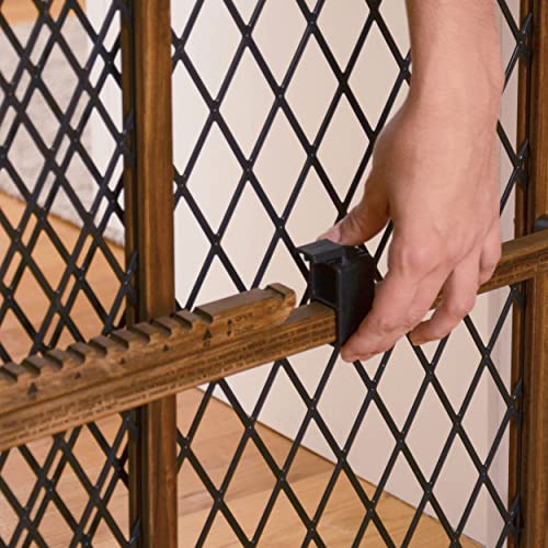 Position & Lock Baby Gate, Pressure-Mounted, Farmhouse Collection from Evenflo