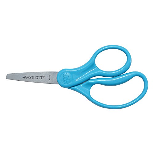 Westcott Right- & Left-Handed Scissors For Kids, 5ââ Pointed Scissors, Assorted, 6 Pack (16455) from Acme United