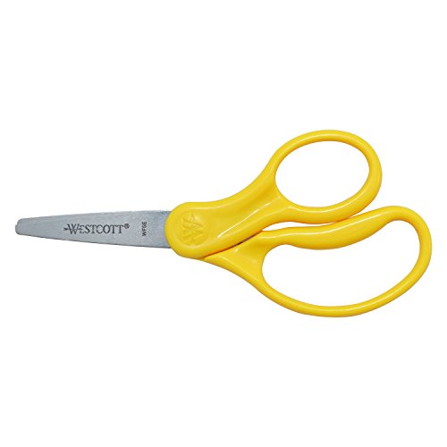Westcott Right- & Left-Handed Scissors For Kids, 5ââ Pointed Scissors, Assorted, 6 Pack (16455) from Acme United