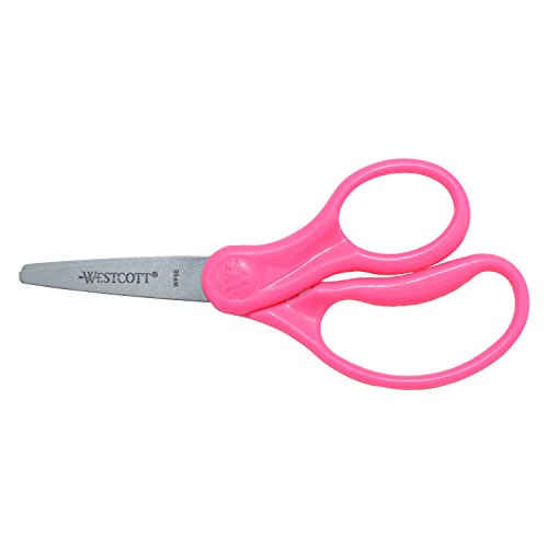 Westcott Right- & Left-Handed Scissors For Kids, 5ââ Pointed Scissors, Assorted, 6 Pack (16455) from Acme United