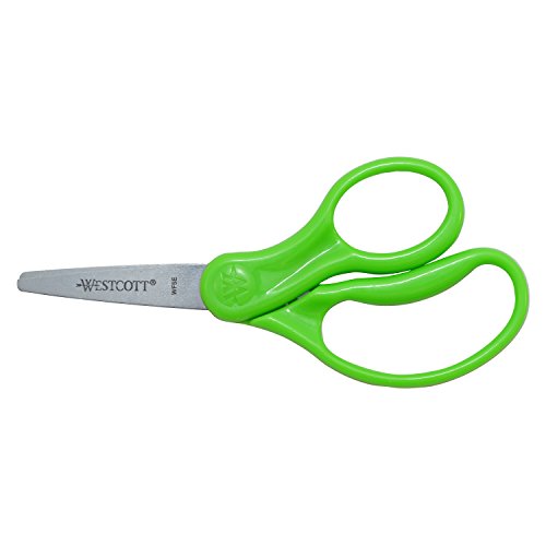 Westcott Right- & Left-Handed Scissors For Kids, 5ââ Pointed Scissors, Assorted, 6 Pack (16455) from Acme United
