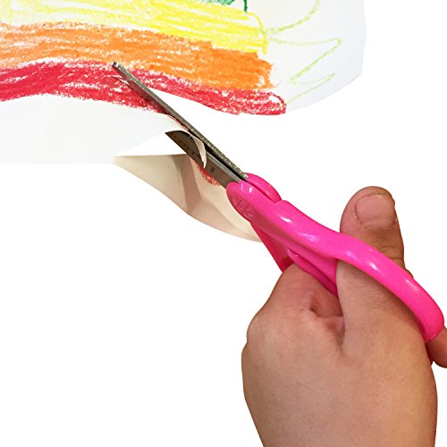 Westcott Right- & Left-Handed Scissors For Kids, 5ââ Pointed Scissors, Assorted, 6 Pack (16455) from Acme United