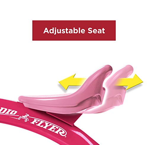 Radio Flyer Pink Rider Trike, outdoor toddler tricycle, ages 3-5 (Amazon Exclusive) from Radio Flyer - Import