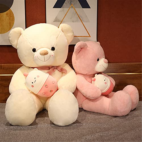 BechUbre 3.3 FT Cuddly Stuffed Animals Plush Beige Teddy Bear from BechUbre
