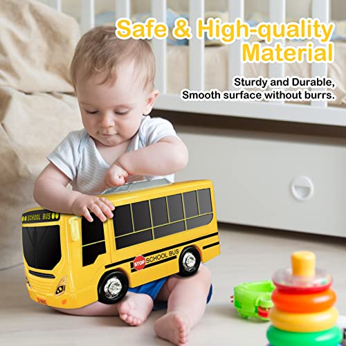 Hi-Tech School Bus Car Toy for Kids Age 3-10 Year Old, Simulate Steering Wheel Gear Driving Play Vehicle Educational Musical Song Light DIY Preschool Toys Birthday Gift for Toddlers Boys Girls. by HI-TECH OPTOELETRONICS CO., LTD.