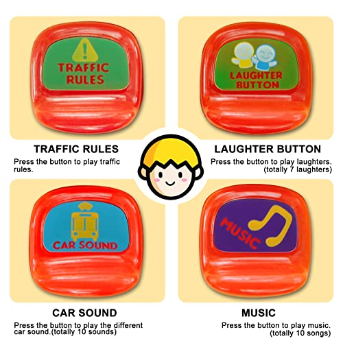 Hi-Tech School Bus Car Toy for Kids Age 3-10 Year Old, Simulate Steering Wheel Gear Driving Play Vehicle Educational Musical Song Light DIY Preschool Toys Birthday Gift for Toddlers Boys Girls. by HI-TECH OPTOELETRONICS CO., LTD.