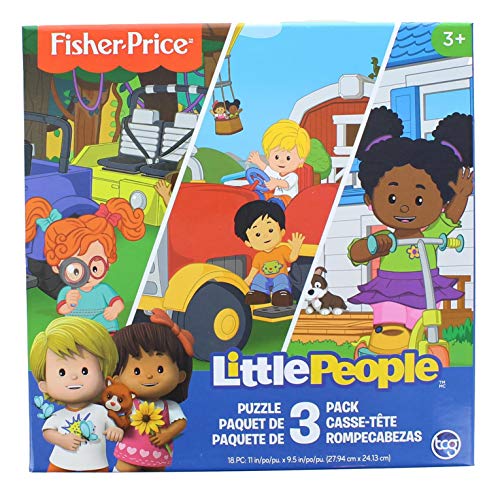 The Canadian Group Fisher-Price Little People 18 Piece Jigsaw Puzzle 3 Pack by The Canadian Group