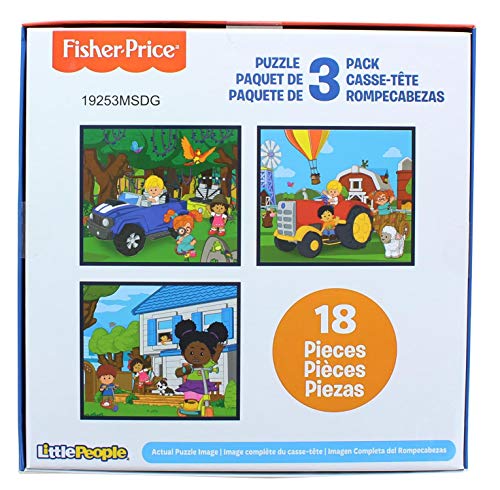 The Canadian Group Fisher-Price Little People 18 Piece Jigsaw Puzzle 3 Pack by The Canadian Group