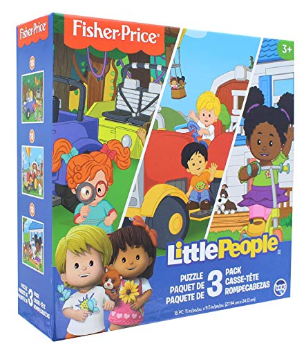The Canadian Group Fisher-Price Little People 18 Piece Jigsaw Puzzle 3 Pack by The Canadian Group