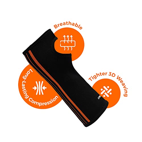 NeoAlly Wrist and Forearm Compression Sleeve, Support Brace for Carpal Tunnel, Arthritis, Tendonitis, Bursitis and Wrist Sprain, Small, 2-Pack from NeoAlly