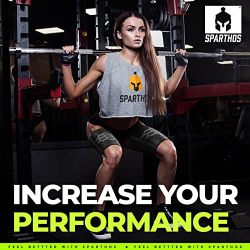 Sparthos Thigh Compression Sleeve (Pair) â Upper Leg Brace for Men and Women Support for Bruised Tender Strained Muscles Pulled Hamstring Quad Brace Pain Relief Sports Injury Recovery (Black-M) from Clevum OU