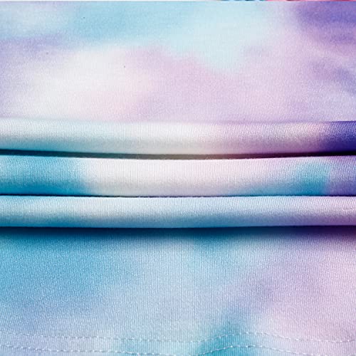 Girls Tie Dye Clothes Outfits Two Piece Lounge Set Jogger Suits Sweatsuits Tracksuits Sweatshirts Tops Hoodies Shorts Sets Size 10 from 