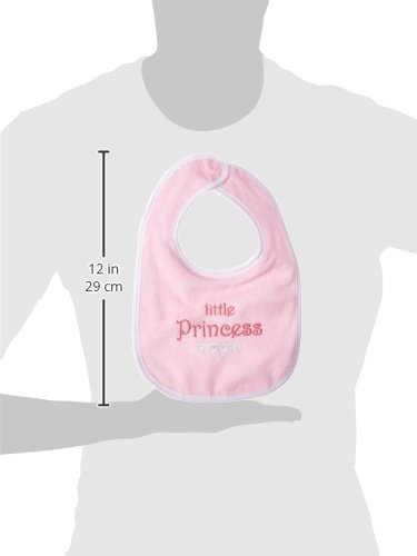 Luvable Friends Unisex Baby Cotton Terry Drooler Bibs with PEVA Back, Princess, One Size 5-Pack by Luvable Friends