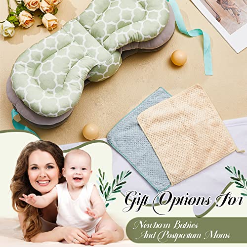 Tatuo Elevate Adjustable Breastfeeding Pillows Nursing Pillows for Mom Multiple Angle Altering Layers Baby Feeding Pillow with 2 Pcs Absorbent Coral Fleece Baby Washcloths for Newborn Infant Toddlers by Tatuo