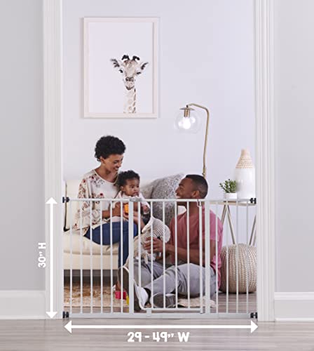 Regalo Easy Open 47-Inch Super Wide Walk Thru Baby Gate, Bonus Kit, Includes 4-Inch and 12-Inch Extension Kit, 4 Pack Pressure Mount Kit and 4 Wall Cups and Mounting Kit , 11 Count (Pack of 1) from Regalo