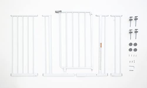 Regalo Easy Open 47-Inch Super Wide Walk Thru Baby Gate, Bonus Kit, Includes 4-Inch and 12-Inch Extension Kit, 4 Pack Pressure Mount Kit and 4 Wall Cups and Mounting Kit , 11 Count (Pack of 1) from Regalo