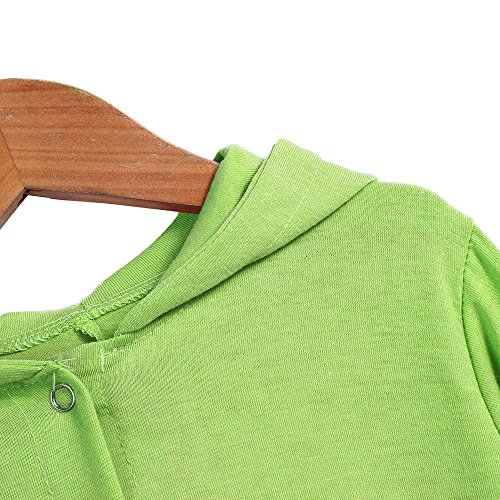 Newborn Baby Boy Girl Cute Dinosaur Hooded Romper Jumpsuit Clothes (3M, Green) by Napoo-baby outfits