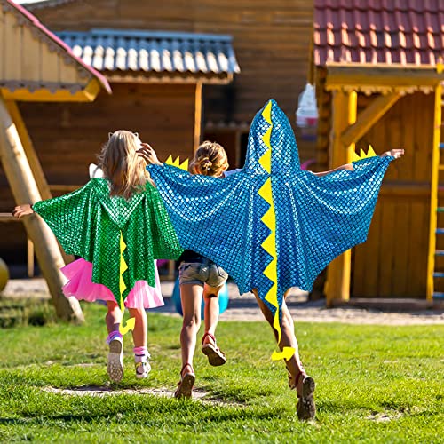 IROLEHOME Dinosaur-Costume-Dragon-Wings for Kids Boys-Girls Dress-Up Hooded-Cape and Mask Gloves as Dino Toys Party Gifts by 