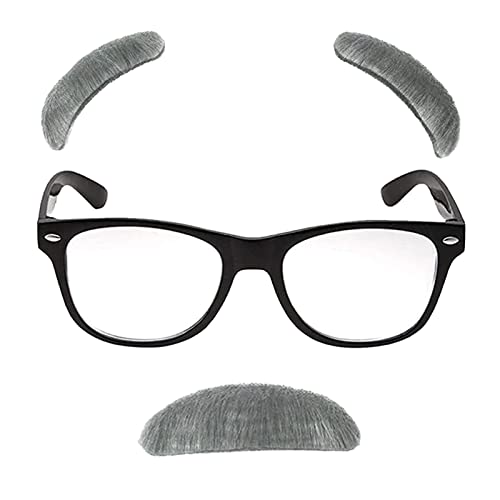 Yilitazaro 1920s Old Man Costume Set Boys Halloween Cosplay Accessories with Newsboy Hat, Cane, Eyebrows, Suspenders for Kids by 