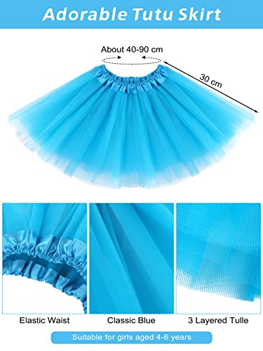 SOMSOC 3 Pieces Tulle Tutu Costume Set Tutus Skirts Feathers Ponytail Headband High Stocking for Girls Cosplay from SOMSOC