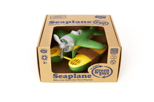 Green Toys Seaplane in Green Color - BPA Free, Phthalate Free Floatplane for Improving Pincers Grip. Toys and Games ,9 x 9.5 x 6 inches by Green Toys
