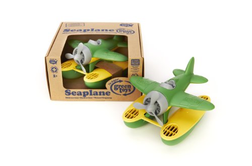 Green Toys Seaplane in Green Color - BPA Free, Phthalate Free Floatplane for Improving Pincers Grip. Toys and Games ,9 x 9.5 x 6 inches by Green Toys