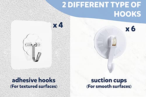 Comfylife 2 x Mesh Bath Toy Organizer + 6 Ultra Strong Hooks + 36 Bath Letters & Numbers â Eco-Safe, Fun, Educational Foam Baby Bath Letters and Perfect Toy Storage Net for Baby Bath Toys & More by Comfylife