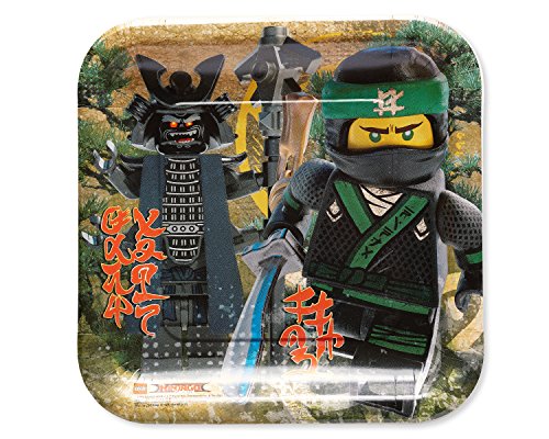 American Greetings Lego Ninjago Paper Dinner Plates, 8-Count from American Greetings- Toys
