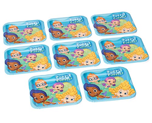 Bubbly-rrific Bubble Guppies Square Birthday Party Paper Plates Disposable Tableware and Dishware, 9", Pack of 8. from American Greetings- Toys