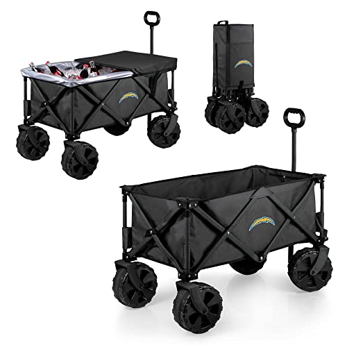 PICNIC TIME NFL Cleveland Browns Elite Edition Collapsible Adventure Wagon with All-Terrain Wheels from Picnic Time
